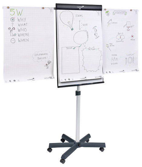 Legamaster Mobil flipchart SKETCH PRO (Sz x Ma x Mé) 680 x 2050 x 600 mm Letörölhető, Írható, Állíth 12. kép