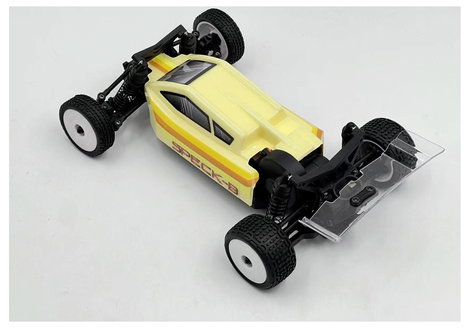 Hobby Plus 1:24 2WD Speck-B RTR Krém Brushless 1:24 RC modellautó Elektro Buggy 2WD RtR 2,4 GHz 3. kép