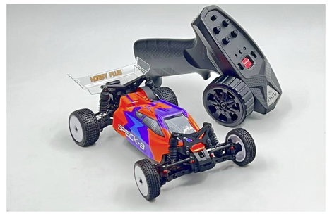 Hobby Plus 1:24 2WD Speck-B RTR Narancs Brushless 1:24 RC modellautó Elektro Buggy 2WD RtR 2,4 GHz 2. kép