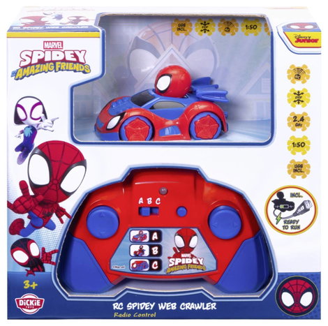 Dickie Toys 203222006 RC Spidey Web-Crawler 1:50 RC kezdő modellautó Elektro Versenyautó 7. kép