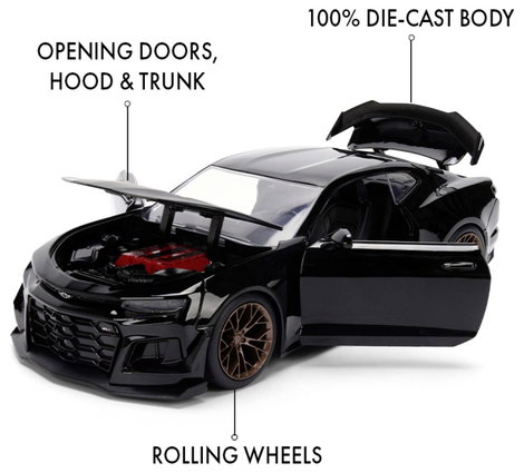 JADA TOYS Chevrolet Halálos iramban 2024 Camaro Kész modell Személygépkocsi modell 4. kép