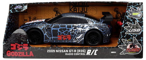 JADA TOYS 9335756314R00 RC Godzilla 2009 Nissan GT-R 1:16 1:16 RC kezdő modellautó Elektro Sportkocs 5. kép