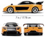 JADA TOYS 9336313314R00 Fast&Furious RC Drift Mazda RX-7 1:24 RC kezdő modellautó Elektro Sportkocsi 3. bélyegkép