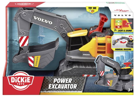 Dickie Toys Volvo Kotrógép Kész modell Építkezésnél használt jármű modell 7. kép
