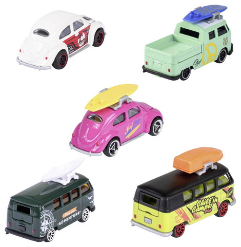 Majorette Volkswagen (VW) 5 darabos ajándékcsomag Kész modell Személygépkocsi modell 2. kép
