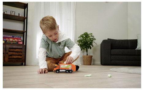 Majorette Volvo FMX teherautó szemétszállító Kész modell Építkezésnél használt jármű modell 12. kép