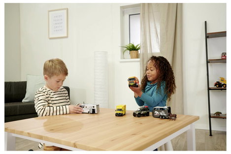 Majorette Volvo FMX teherautó szemétszállító Kész modell Építkezésnél használt jármű modell 5. kép