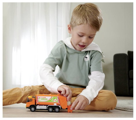 Majorette Volvo FMX teherautó szemétszállító Kész modell Építkezésnél használt jármű modell 9. kép