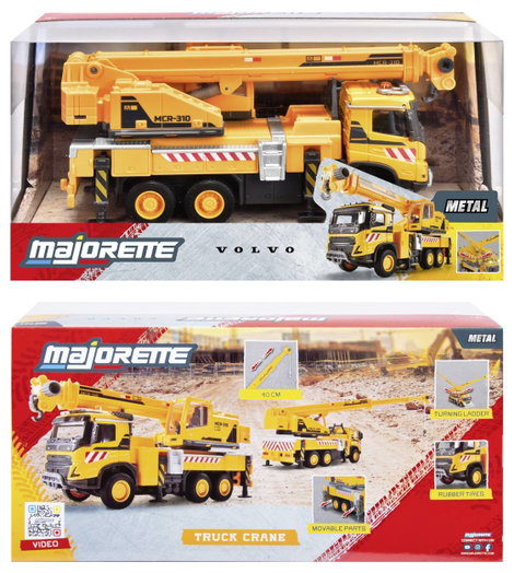 Majorette Volvo FH16 teherautó + kerekes rakodó Kész modell Építkezésnél használt jármű modell 17. kép