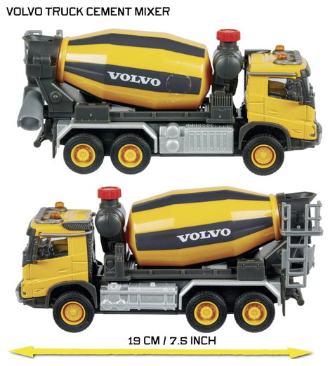 Majorette Volvo FMX teherautó cementkeverő Kész modell Építkezésnél használt jármű modell 10. kép