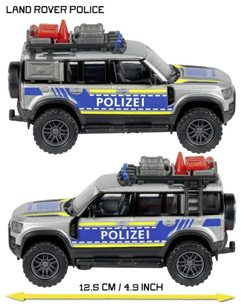 Majorette Land Rover Defender 90 Rendőrség Kész modell Sürgősségi jármű modell 4. kép