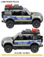 Majorette Land Rover Defender 90 Rendőrség Kész modell Sürgősségi jármű modell 4. bélyegkép