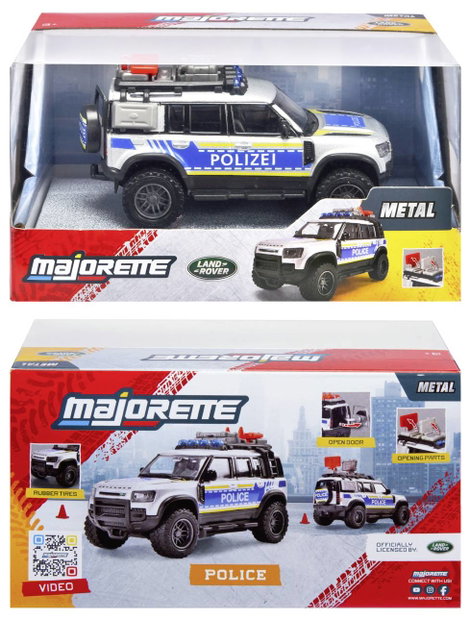 Majorette Land Rover Defender 90 Rendőrség Kész modell Sürgősségi jármű modell 7. kép