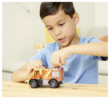 Majorette Unimog U530 tűzoltóautó Kész modell Sürgősségi jármű modell 2. kép