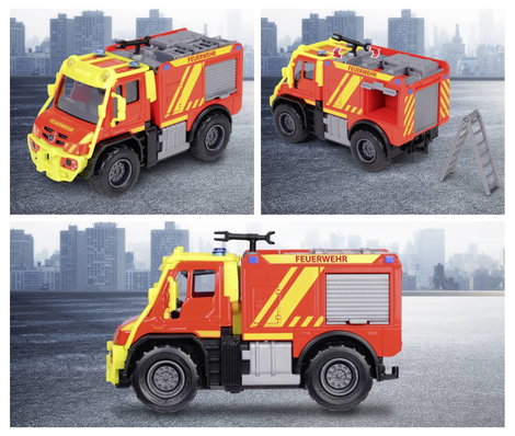 Majorette Unimog U530 tűzoltóautó Kész modell Sürgősségi jármű modell 6. kép