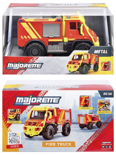 Majorette Unimog U530 tűzoltóautó Kész modell Sürgősségi jármű modell 8. kép