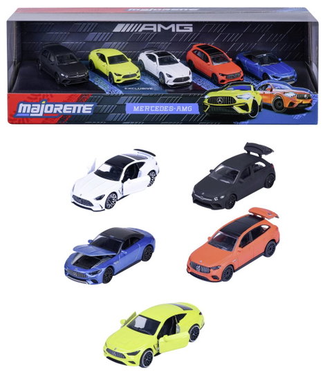 Majorette Mercedes Benz Mercedes-AMG 5 darabos ajándékcsomag Kész modell Személygépkocsi modell 2. kép