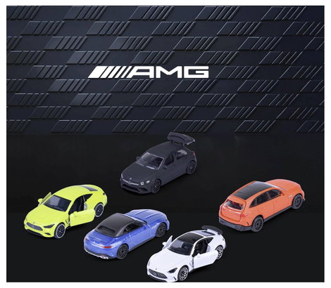 Majorette Mercedes Benz Mercedes-AMG 5 darabos ajándékcsomag Kész modell Személygépkocsi modell 5. kép