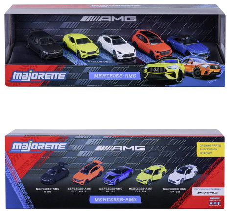 Majorette Mercedes Benz Mercedes-AMG 5 darabos ajándékcsomag Kész modell Személygépkocsi modell 7. kép