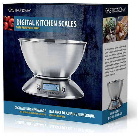 Gastronoma 18310021 Digitális konyhai mérleg digitális digitális, mérőskálával Mérési tartomány (max 5. kép