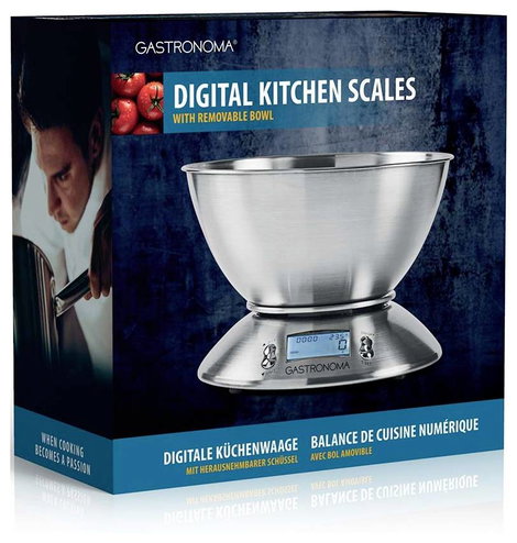Gastronoma 18310021 Digitális konyhai mérleg digitális digitális, mérőskálával Mérési tartomány (max 6. kép