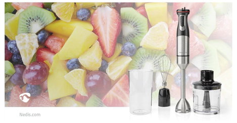 Nedis KAHB400CAL Rúdmixer 800 W Alumínium, Fekete 15. kép