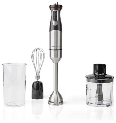 Nedis KAHB400CAL Rúdmixer 800 W Alumínium, Fekete 2. kép