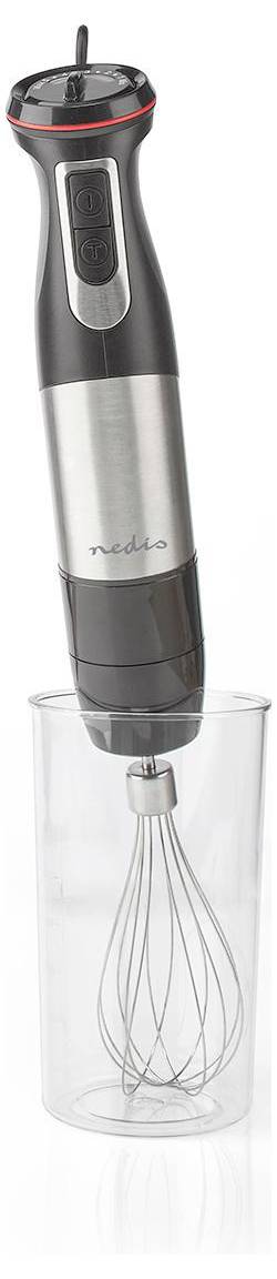 Nedis KAHB400CAL Rúdmixer 800 W Alumínium, Fekete 4. kép