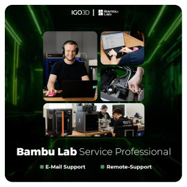 IGO3D SVIG-1064 Szerviz terv Alkalmas (3D nyomtató): BambuLap