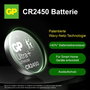 GP Gombelem CR 2450 3 V 2 db 540 mAh Li-MnO2 GP Ultra Plus Batterie Lithium Lithium Knopfzelle CR245 4. bélyegkép