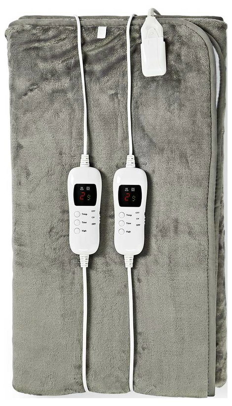 Nedis PEBL130CWT2 Melegítő takaró 120 W Szürke, Fehér 10. kép
