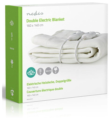 Nedis PEBL110CWT2 Melegítő takaró 120 W Fehér 8. kép
