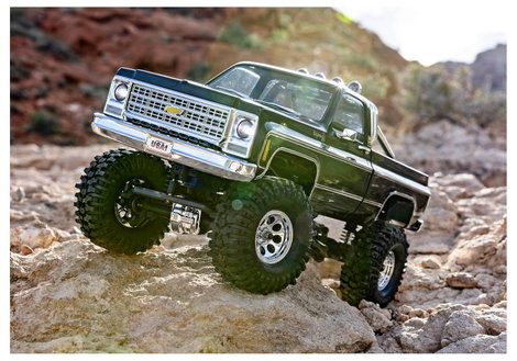 Traxxas TRX-4M Chevrolet K10 High Trail Edition 1:18 Brushed RC modellautó Elektro Crawler 4WD 2,4 G 10. kép