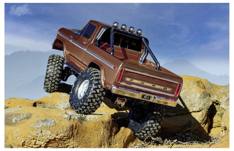 Traxxas TRX-4 Ford F-150 1:10 Brushed RC modellautó Elektro Crawler 4WD RtR 2,4 GHz 8. kép
