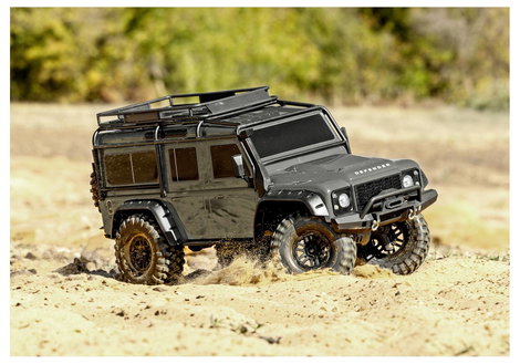 Traxxas TRX-4 Land Rover Defender 1:10 Brushed RC modellautó Elektro Crawler 4WD RtR 2,4 GHz 10. kép