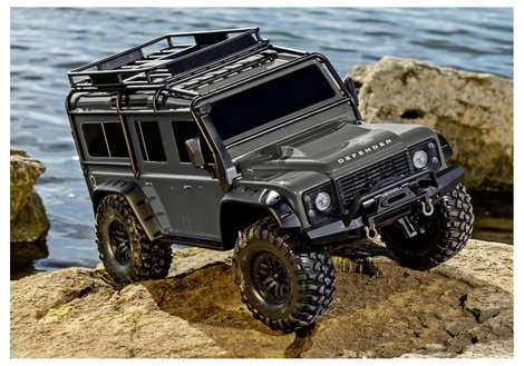 Traxxas TRX-4 Land Rover Defender 1:10 Brushed RC modellautó Elektro Crawler 4WD RtR 2,4 GHz 8. kép