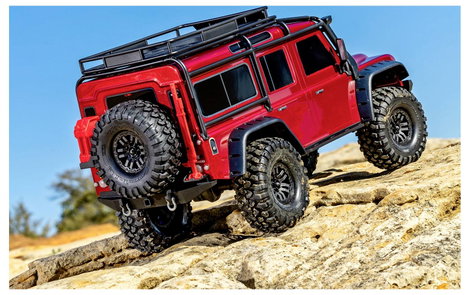 Traxxas TRX-4 Land Rover Defender 1:10 Brushed RC modellautó Elektro Crawler 4WD RtR 2,4 GHz 2. kép
