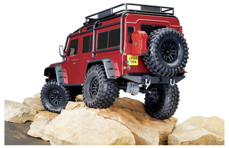 Traxxas TRX-4 Land Rover Defender 1:10 Brushed RC modellautó Elektro Crawler 4WD RtR 2,4 GHz 6. kép