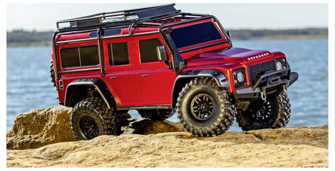 Traxxas TRX-4 Land Rover Defender 1:10 Brushed RC modellautó Elektro Crawler 4WD RtR 2,4 GHz 9. kép