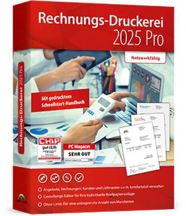 Markt & Technik Rechnungsdruckerei 2025 PRO Teljes verzió, 1 licensz Windows Üzleti szoftver