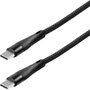 Maxtrack USB kábel USB 2.0 USB-C® dugó 2 m Fekete Spirálkábel, aranyozott érintkező C532-2L bélyegkép