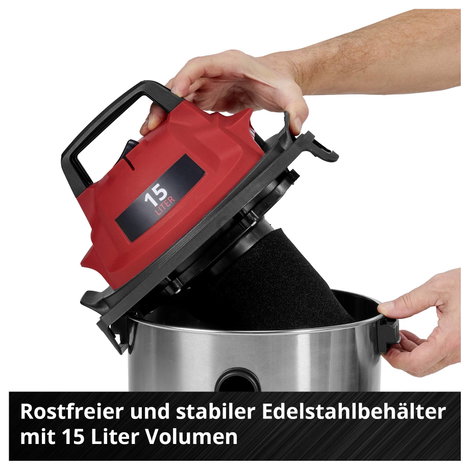 Einhell TC-VC 1540 S 2347405 Nedves-/száraz porszívó 15 l 5. kép
