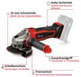 Einhell TE-AG 18/125-2 Li - Solo 4431168 Akkus sarokcsiszoló 125 mm akku nélkül, töltő nélkül 2.5 Ah 4. bélyegkép