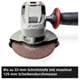 Einhell TE-AG 18/125-2 Li - Solo 4431168 Akkus sarokcsiszoló 125 mm akku nélkül, töltő nélkül 2.5 Ah 7. bélyegkép