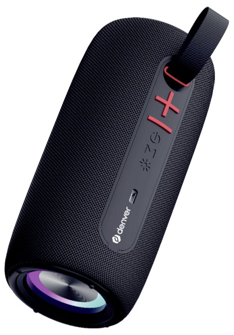 Denver BTL-360B Bluetooth hangfal AUX, Kihangosító funkció, hordozható, USB Fekete 2. kép