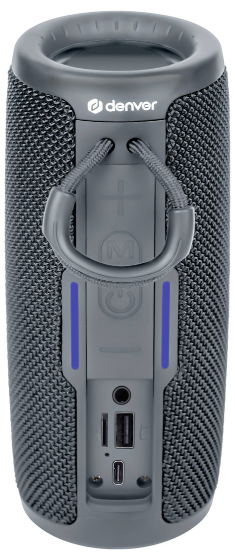 Denver BTV-150GR Bluetooth hangfal AUX, hordozható, USB Szürke 2. kép