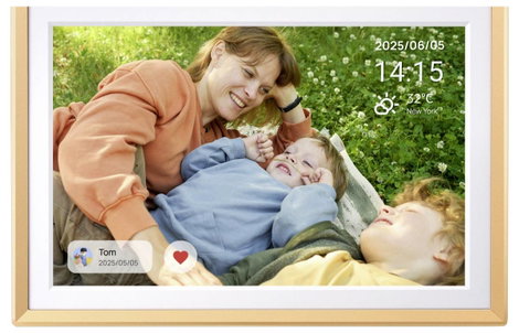 Arzopa D14 Digitális képkeret 35.6 cm 14 coll EEK: A (A - G) 1920 x 1200 Pixel 32 GB Sárgás arany 3. kép