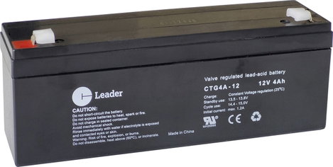 Ólomakku CT Leader CTG4A-12 Ólom-vlies (AGM) 4.0 Ah 12 V 1 db
