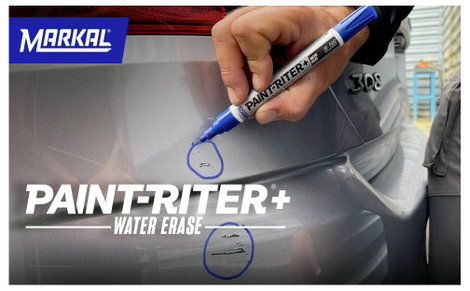 Markal PAINT-RITER+ WATER ERASE SL130 31200126 Lakk jelölő Fehér 4 mm 2. kép