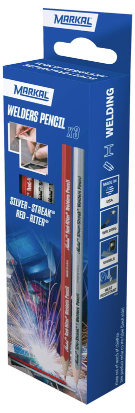 Markal WELD-RITER WELDING PENCILS 22219 Hegesztő jelölő Piros, Ezüst